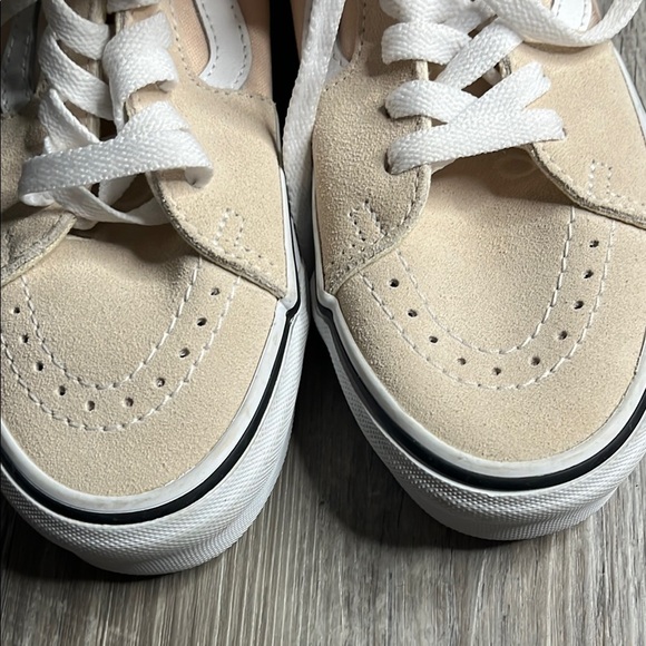 Vans Women's High-Top Sneakers - Pink and White - Picture 7 of 7